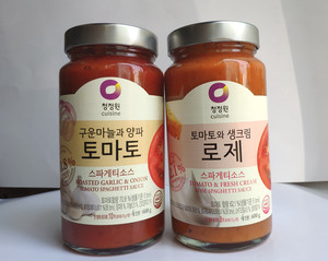 包邮清净园番茄/奶酪意大利面酱600g韩国进口西红柿番茄西餐调味