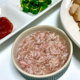 Young man's shrimp paste Korean kimchi processing