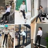 Черные штаны, костюм, пиджак классического кроя, свободный прямой крой