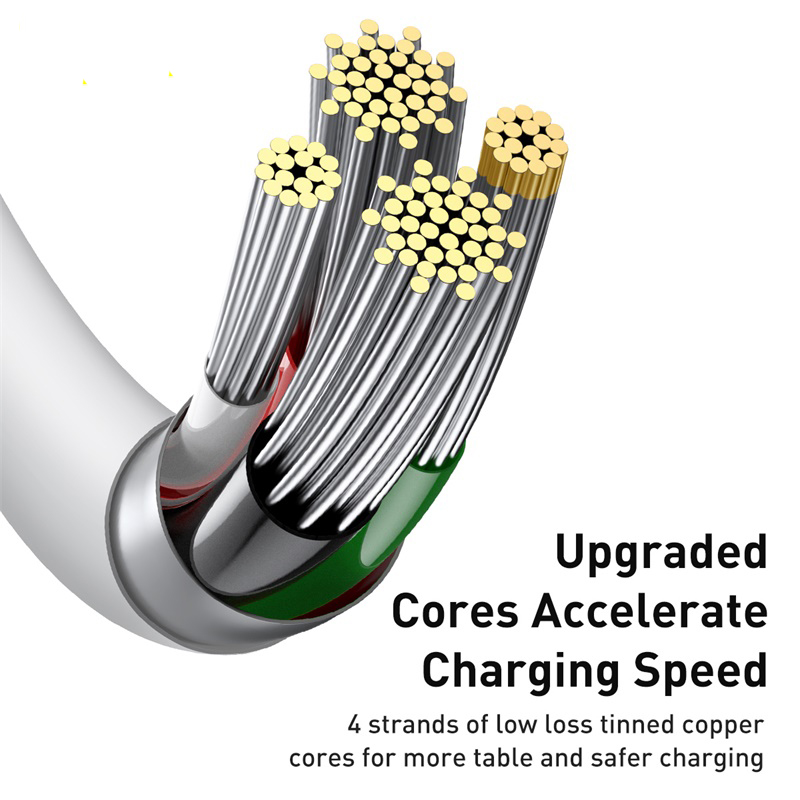 Baseus USB Cable Data Wire Cord Charger Cable 2.4A快充数据线USB转Lightning适用于苹果手机耐用充电线 - 图2