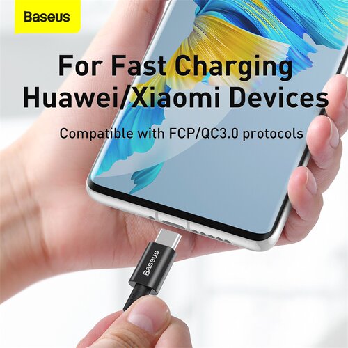 Baseus 100W USB C to USB Type C Cable适用于MacBook Pro充电线一加闪充器超级快充66W5A6A小米手机安卓 - 图1