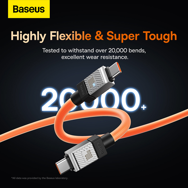 Baseus PD 100W Charging Cable USB C Cable数据线typec充电线6a5a快充适用tpyec华为荣耀安卓小米手机加粗 - 图1