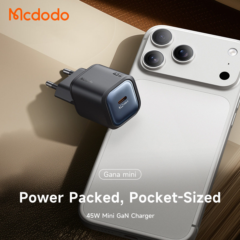 MCDODO 45W GaN Charger适用iPhone Fast Charger For Laptop USB C Charger Portable Travel Charger Quick