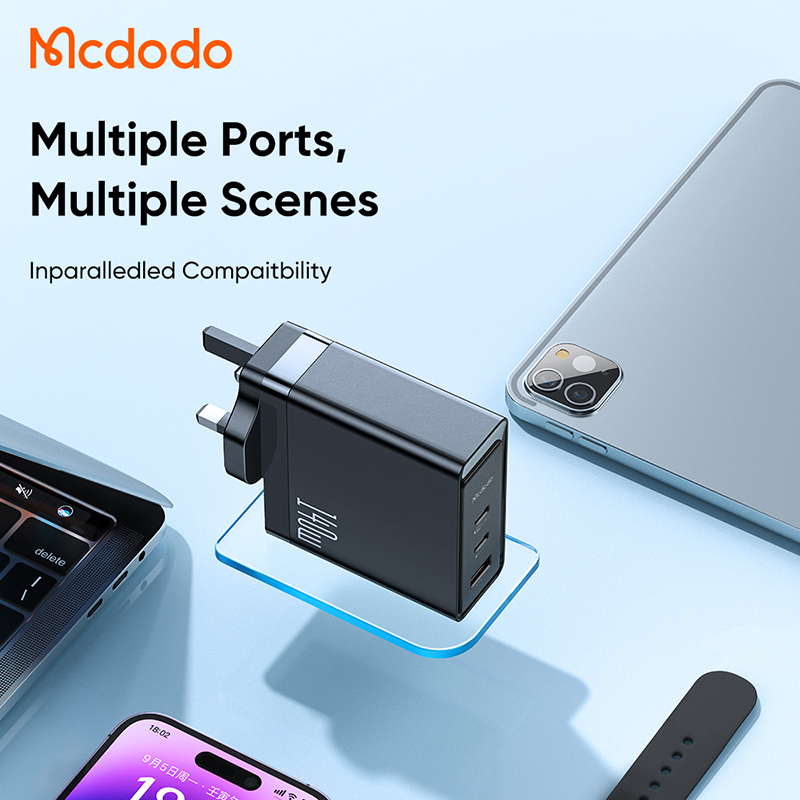 Mcdodo GaN 140W Charger USB QC4.0 PD Type C Charger适用于iPhone 14 Pro Max MacBook 欧规充电器EU Plug - 图2