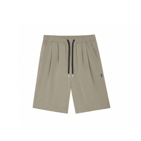 GWIT summer light drooping ice silk work shorts men
