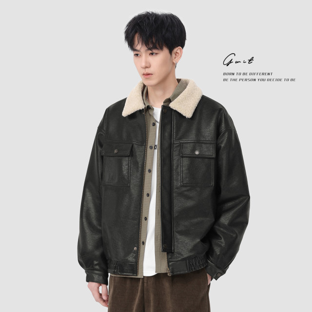GWIT American Retro Jacket Lamb Fur Clothes GWIT American Retro Jacket Lamb Fur Clothes