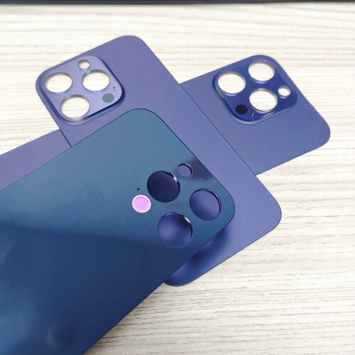 适用于14pro 14promax冷雕一体原材料小孔原雷达孔后盖后玻璃 - 图1