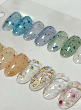 现货MK GEL韩胶复刻《水磨石》系列素材光疗5g罐装甲油胶
