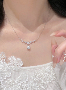 紫藤之星项链女款纯银999轻奢小众高级感新款爆款送女友生日礼物