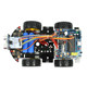 51 single chip microcomputer four-wheel drive smart car tracking obstacle avoidance remote control Bluetooth WIFI smart car robot kit