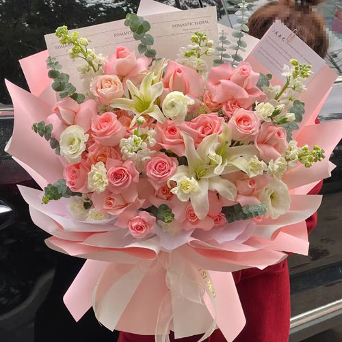 七夕节杭州鲜花速递玫瑰花束生日送爱人女友闺蜜同城配送花上门 - 图0