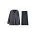 Suit stitching fake two-piece top high waist culottes