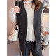 VOGANA Cannes plus size women's clothing smart fashion workplace casual suit vest straight pants open-stitch suit