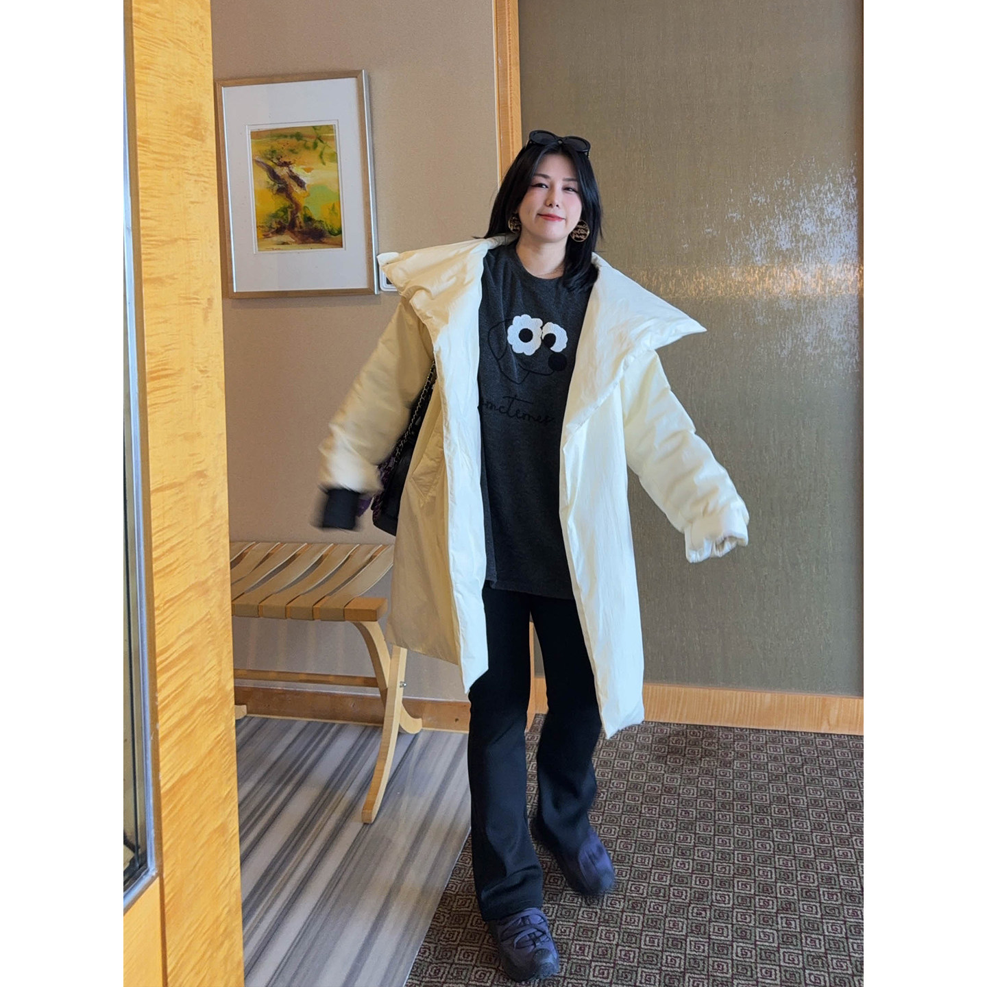 VOGANA戛纳家大码女装减龄休闲韩Tee温暖加绒毛巾棉宽松显瘦厚t恤,淘宝优惠券,粉丝福利购,淘宝优惠卷