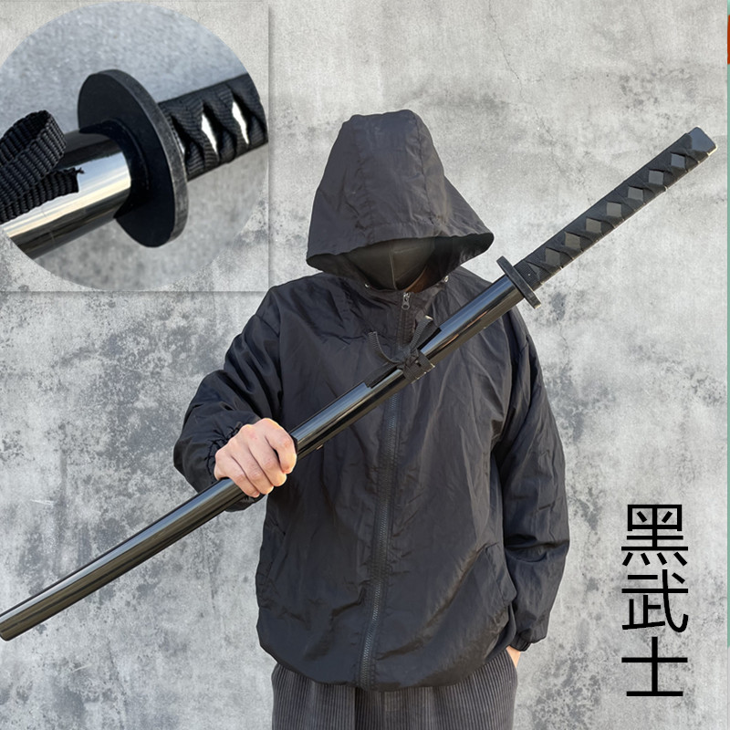 死神武士刃日漫cos居合道木刀儿童玩具带鞘木剑表演练习装扮木质 - 图0