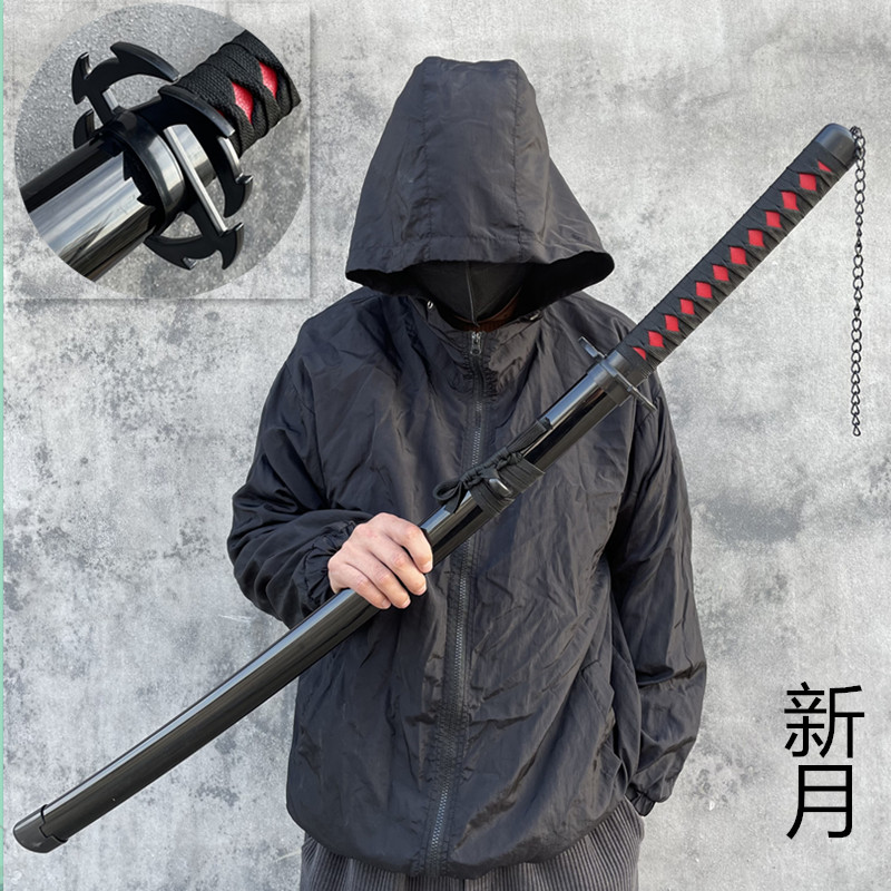死神武士刃日漫cos居合道木刀儿童玩具带鞘木剑表演练习装扮木质 - 图1