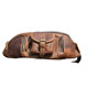 Original cowhide men's waist bag retro breast bag