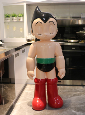 网红店门口潮流商场卡通人物玻璃纤维雕塑落地装饰潮牌大摆件定制