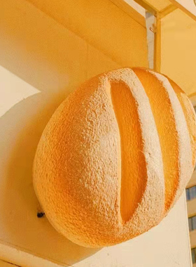 烘焙店仿真面包模型摆件玻璃钢雕塑美陈装饰招牌门头壁挂发光定制