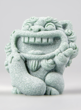 逗兽记青砂石摆件国潮桌面茶宠