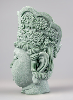 逗兽记青砂石摆件国潮桌面茶宠