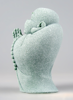 逗兽记青砂石摆件国潮桌面茶宠