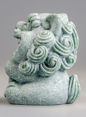 逗兽记青砂石摆件国潮桌面茶宠