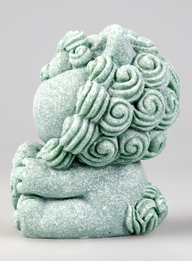 逗兽记青砂石摆件国潮桌面茶宠