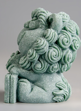 逗兽记青砂石摆件国潮桌面茶宠