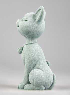 逗兽记青砂石摆件国潮桌茶宠