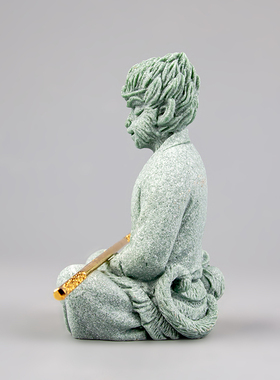 逗兽记青砂石摆件国潮桌面茶宠