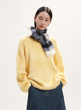 WHM26AW真丝拉毛围巾