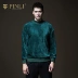 Sản phẩm PINLI mùa thu mùa thu mới của nam giới lỏng lẻo cổ áo len cao cổ áo len B183510626 - Hàng dệt kim áo khoác nam mùa đông Hàng dệt kim