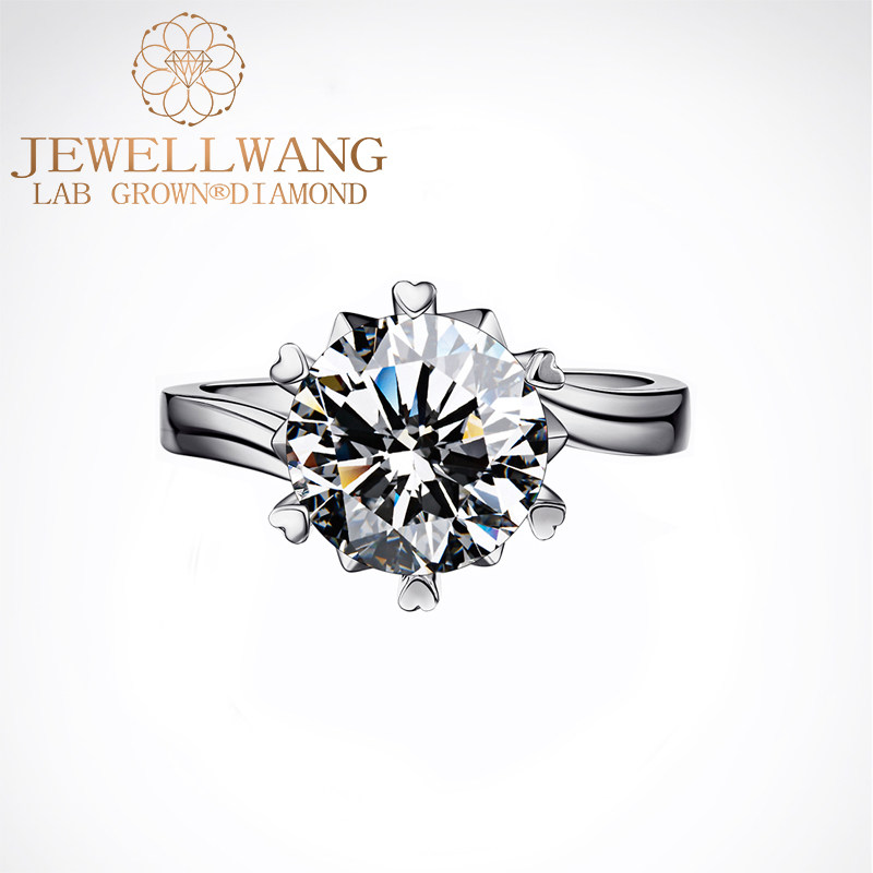 【合成/培育】钻玺合成人造人工钻戒 jewellwang珠宝合成（处理）钻石手饰