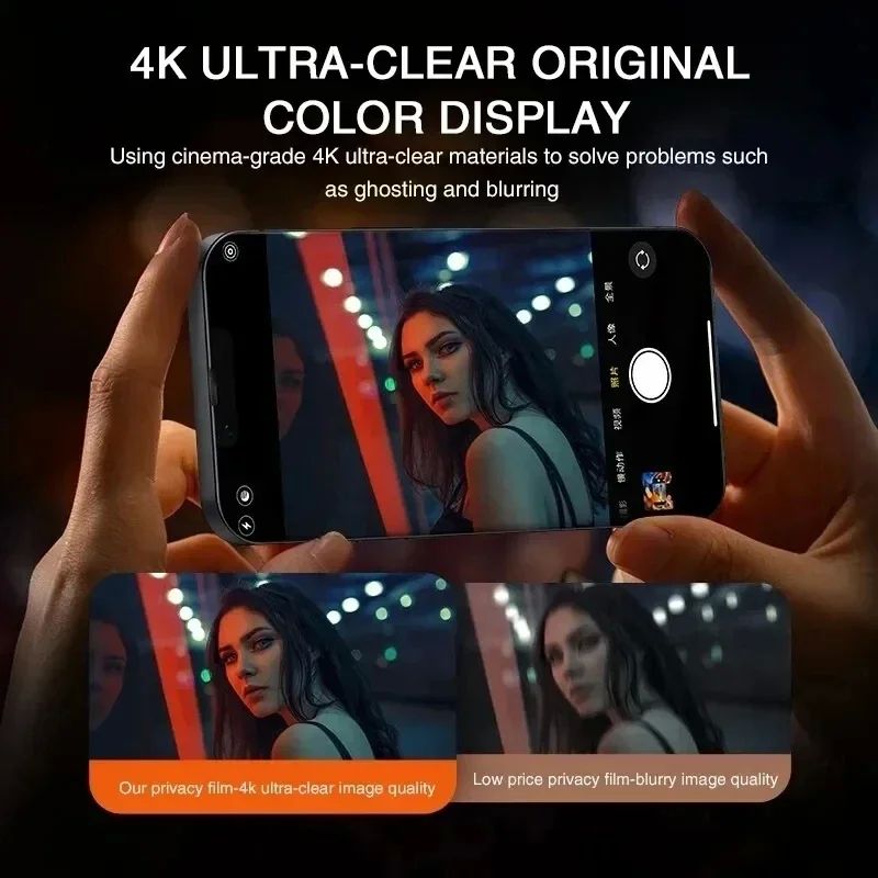 1-2Pcs Anti-Spy Glass For iPhone 15 14 13 12 11 Pro Max Mini 7 8 Plus Privacy Screen Protector - 图1