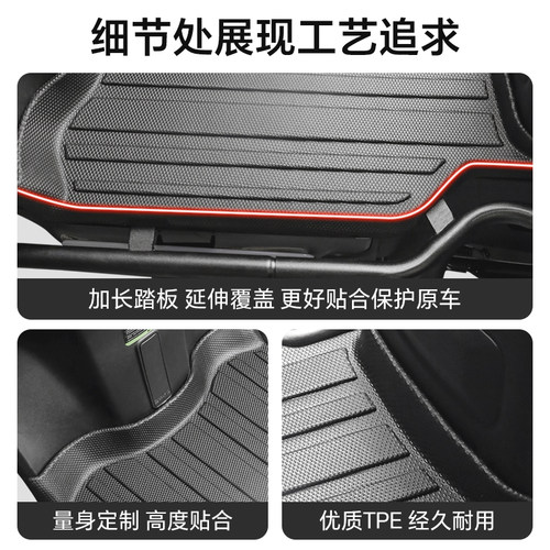 适用赛鸽黑骑士B5plus脚垫电动车专用脚踏垫防水防滑耐磨TPE配件 - 图0