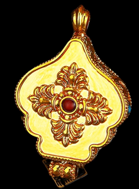 名族风男女嘎乌盒尼泊尔风随身佛盒十字金刚杵项链吊坠礼物项链