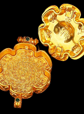 名族风男女香料尼泊尔装藏吊坠六字真言嘎乌盒吊坠莲花金刚杵礼物