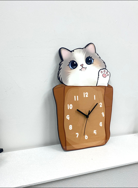 创意客厅木卡通可爱猫咪
