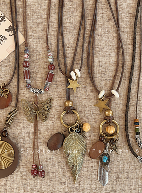 波西米亚民族风项链女