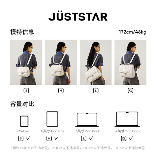 Ousina Zhang Yuxis Waffelrucksack im gleichen Stil