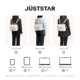 Ousina Zhang Yuxi's same style waffle backpack