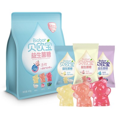 贝欧宝活性益生菌软糖450g儿童qq糖