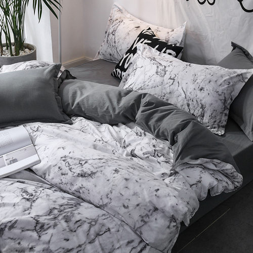 quilt duvet cover+2 pillow cases 50*70cm bedding sets 3 pcs - 图0