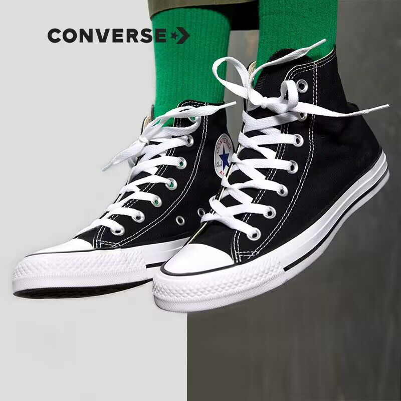 converse男女鞋经典款高帮正品男鞋 乐动运动户外帆布鞋