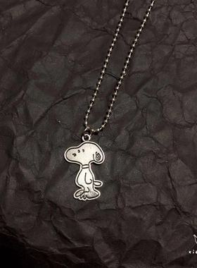 少女心ins童趣风圆牌蹦迪项链