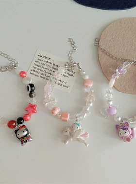 新款KT猫陶瓷串珠手链手饰女款