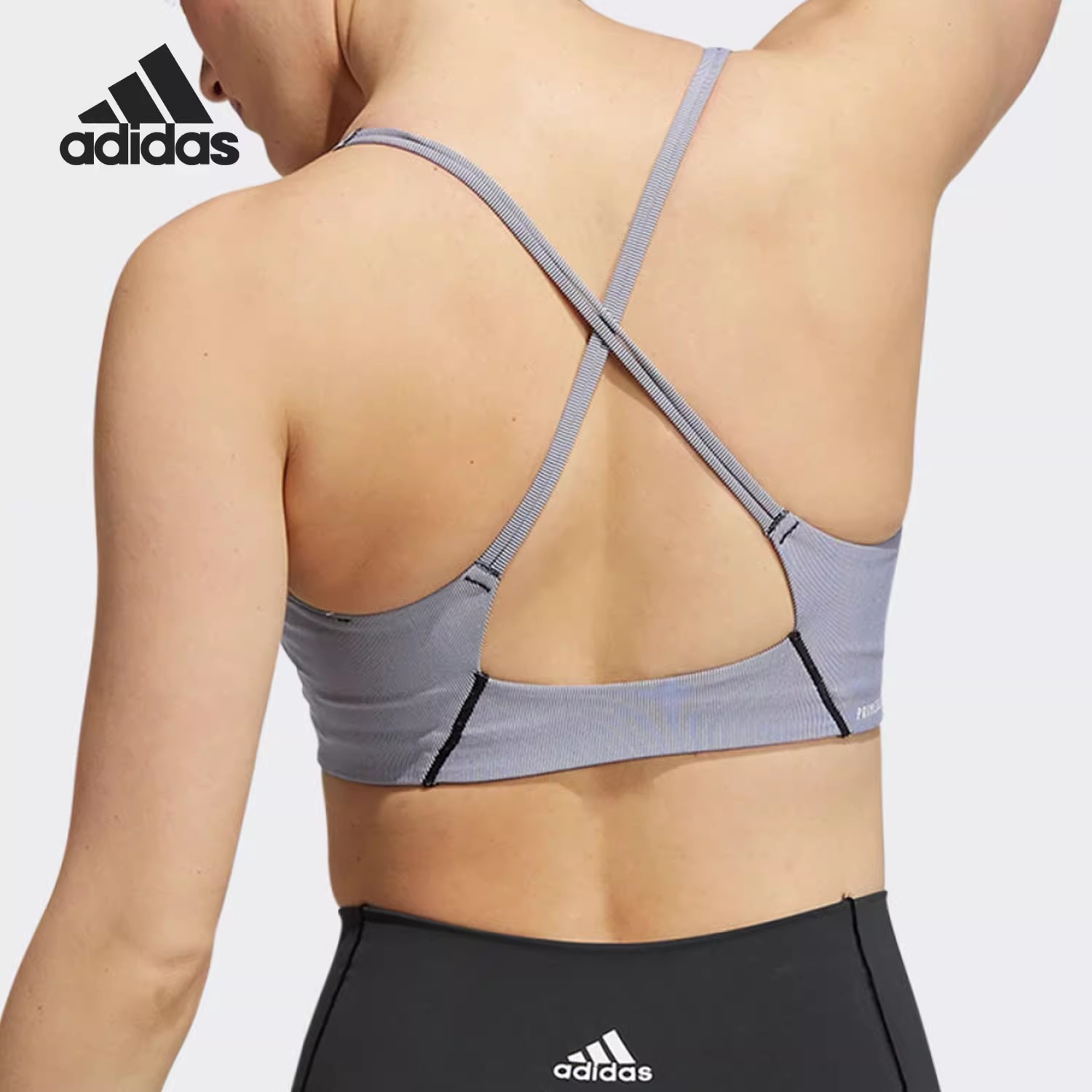 Adidas/阿迪达斯女子运动健身速干跑步内衣瑜伽背心式文胸GR8182