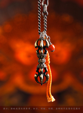 复古手作五股金刚杵藏传法器