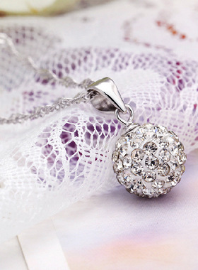 S925银吊坠女士时尚不褪色项坠